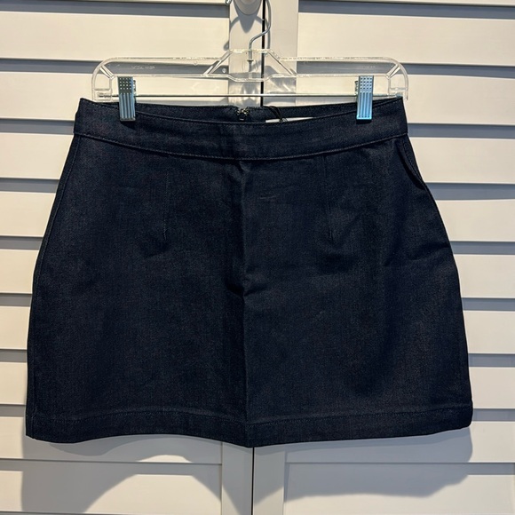 WeWoreWhat NWT Indigo Comfort Denim Mini Skirt. - Picture 1 of 6